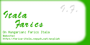 itala farics business card